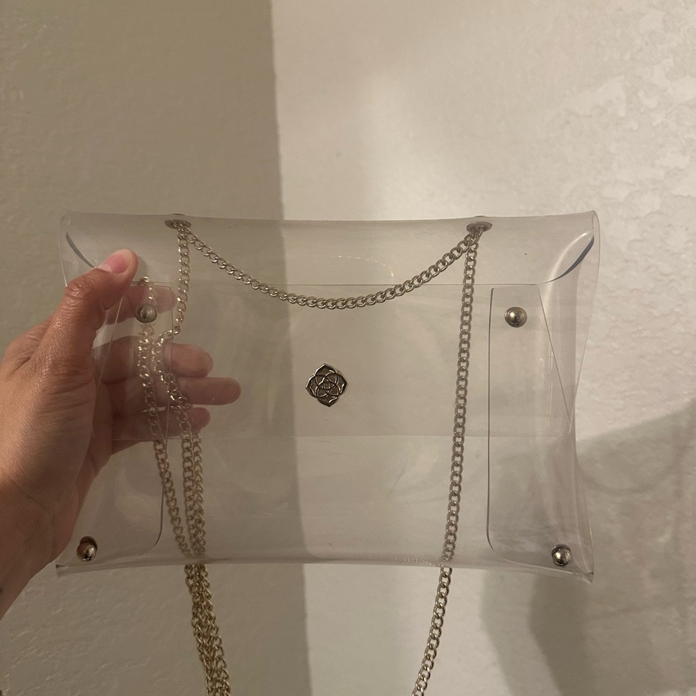 Transparent Chain Shoulder Bag